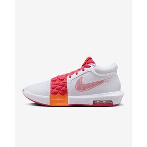 Nike LeBron Witness 8 Dunkin Donuts Size 11 /45 White Bright Mandarin Aster NWOB